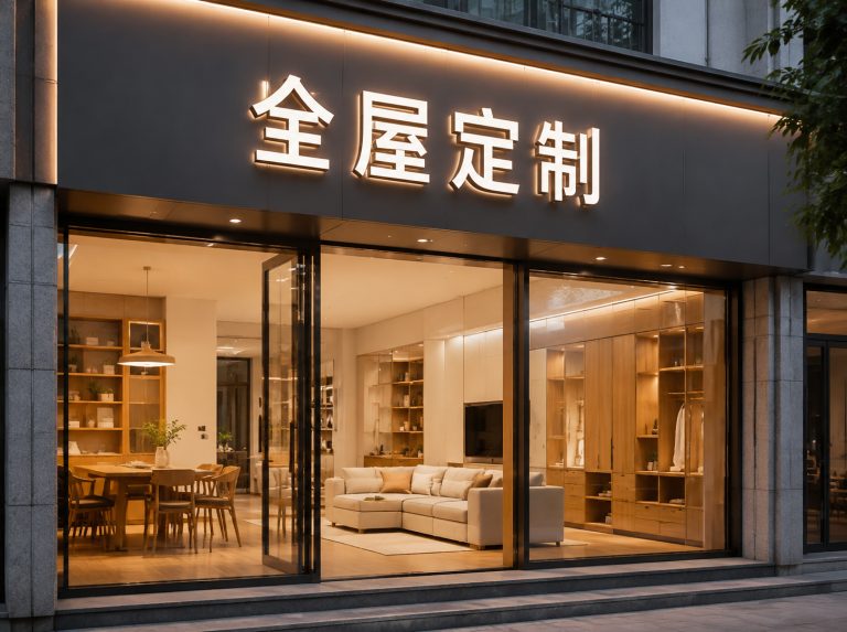 沙湾区家具门店LED发光字招牌